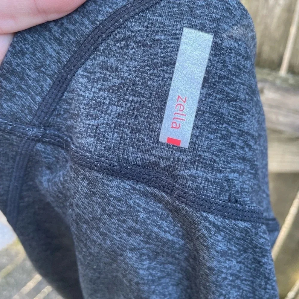 ZELLA DARK GRAY CROPPED LEGGINGS